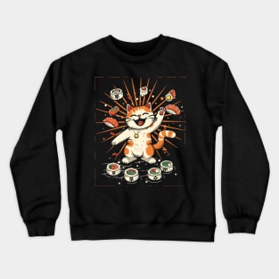 Catzilla Cat Reigns Crewneck Sweatshirt